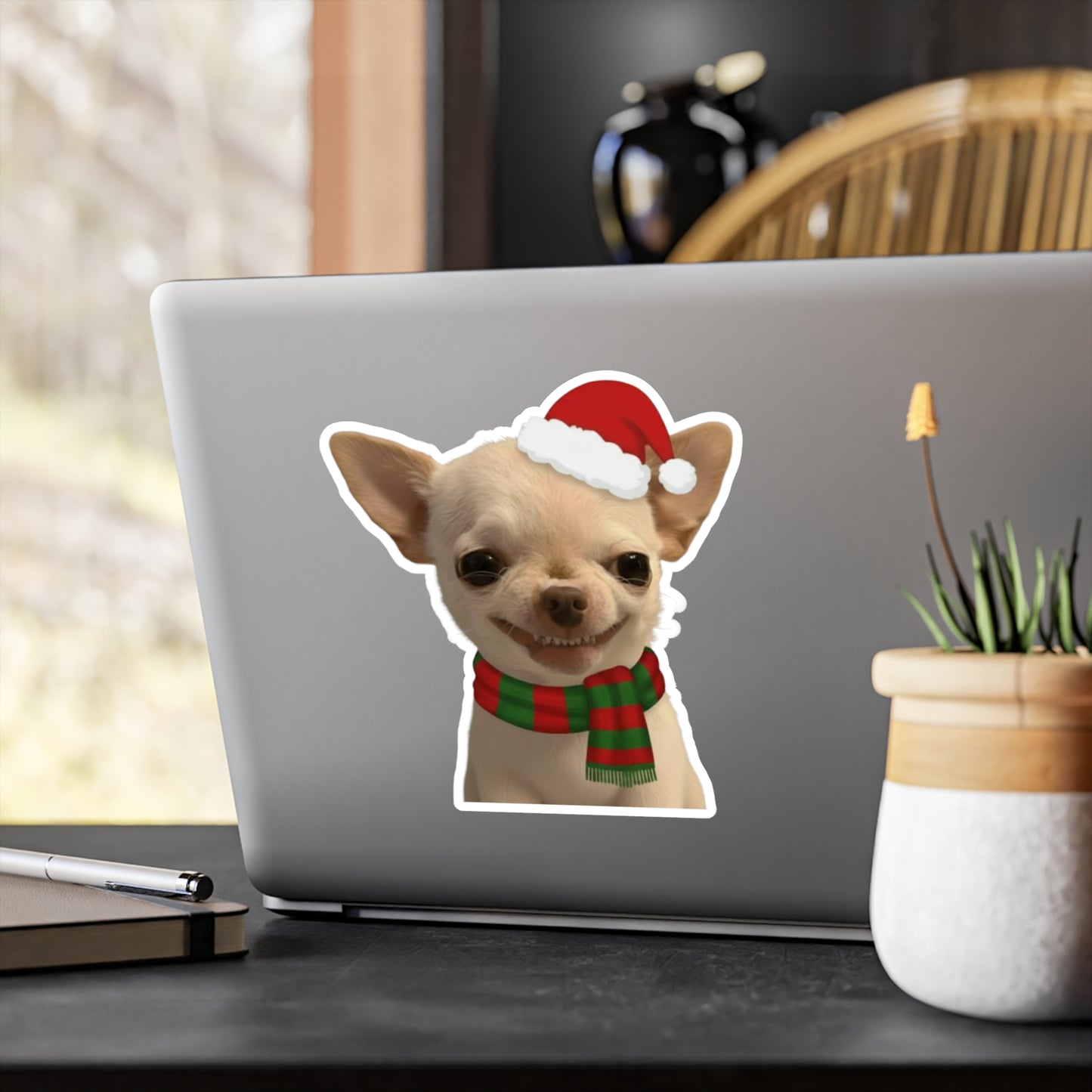Evil-Dog christmas sticker