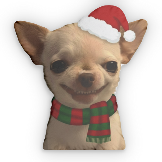 Evil-Dog christmas Plush Pillow & Case