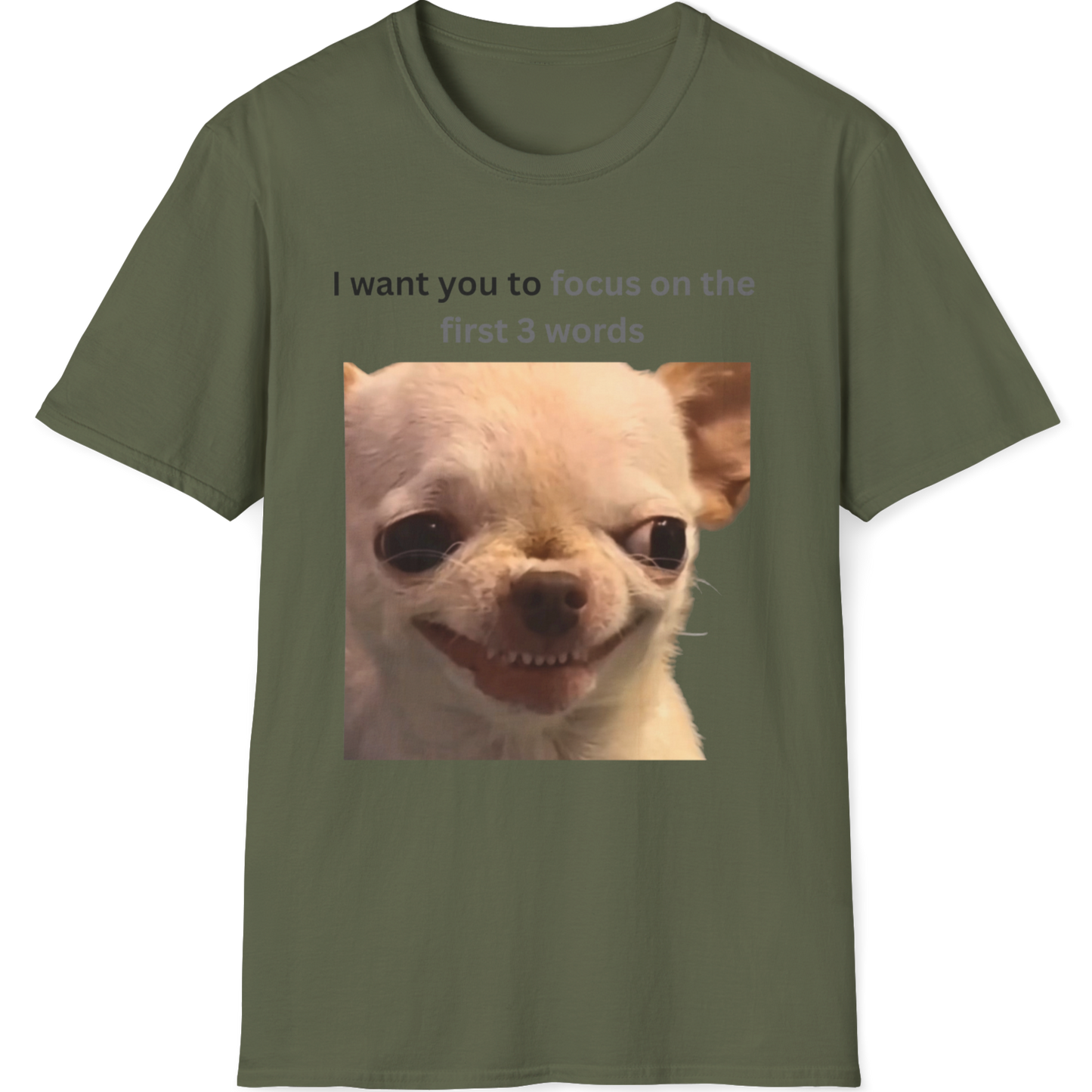 I want you to focus on the first 3 words Evil Dog T-shirt