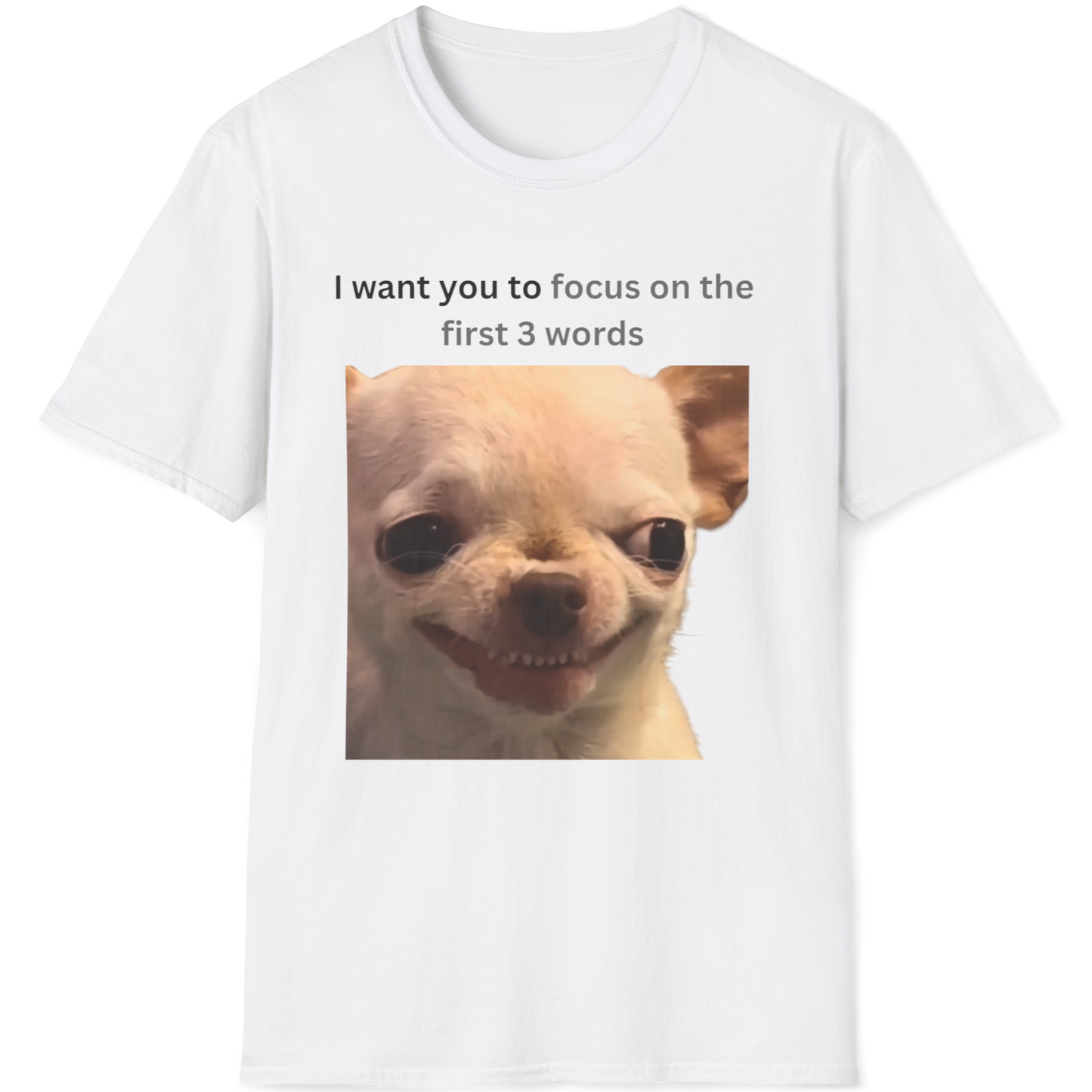 I want you to focus on the first 3 words Evil Dog T-shirt