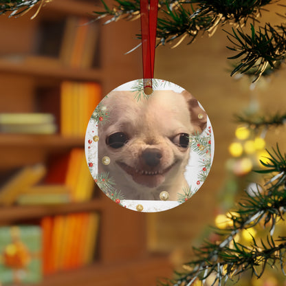 Evil-Dog  Christmas Ceramic Ornament