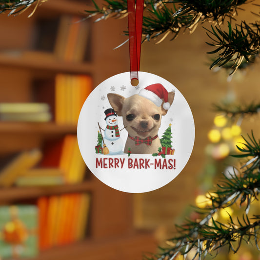 Evil-Dog  Christmas Ceramic Ornament