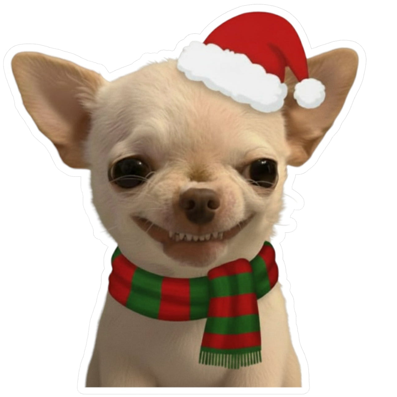 Evil-Dog christmas sticker