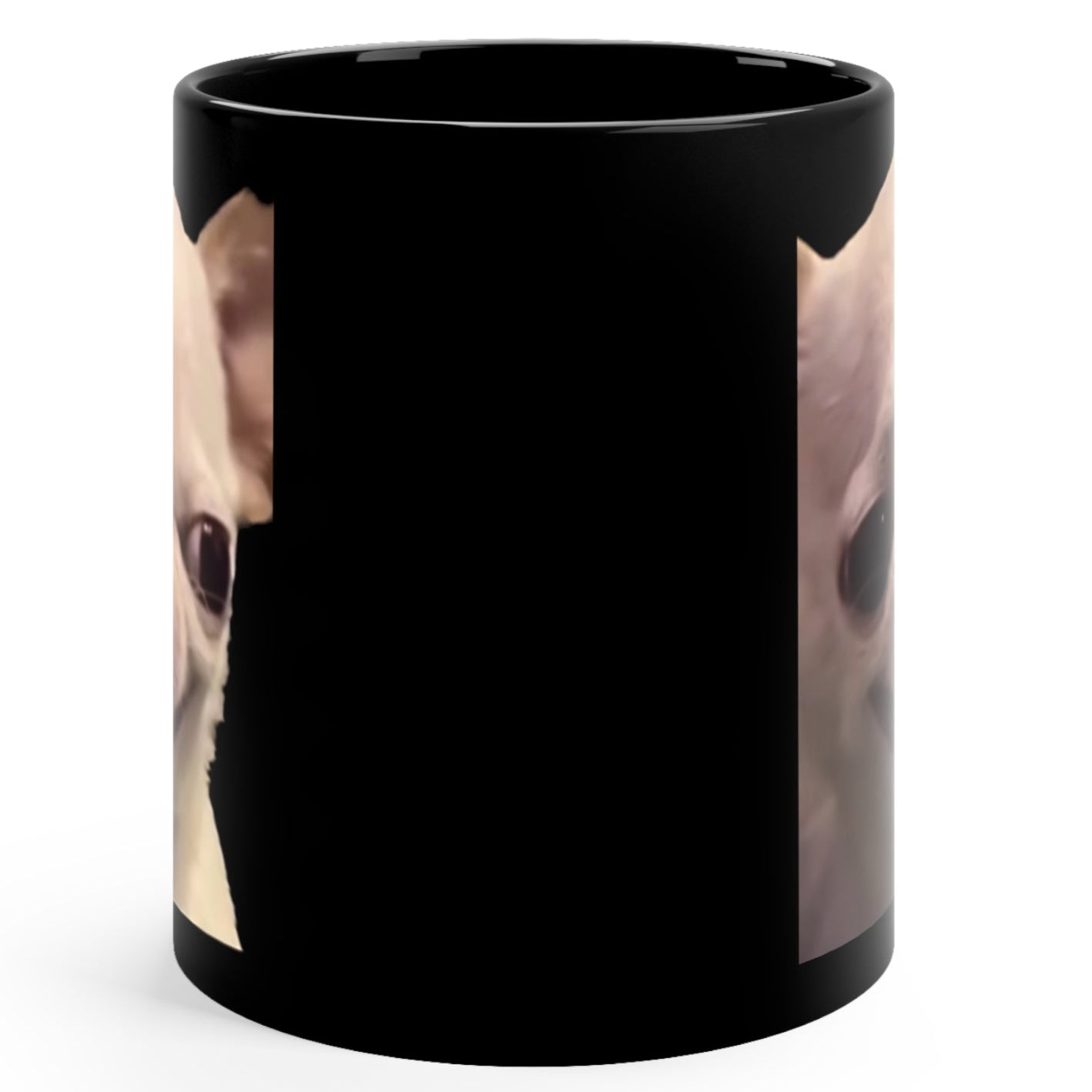 EvilDog Black Ceramic Mug (11oz)