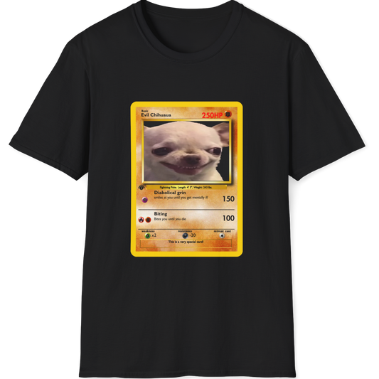 Evil Dog pokemon Card T- Shirt Limited Edition