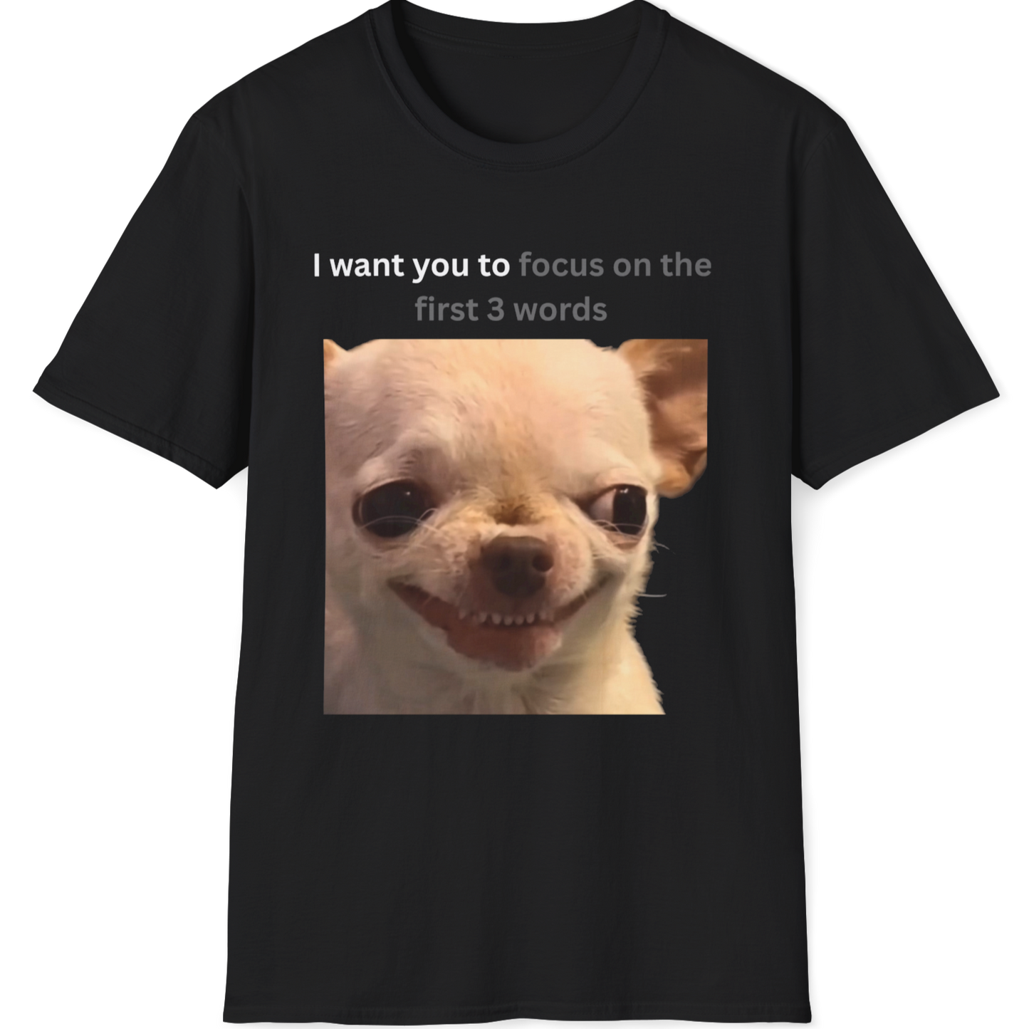 I want you to focus on the first 3 words Evil Dog T-shirt