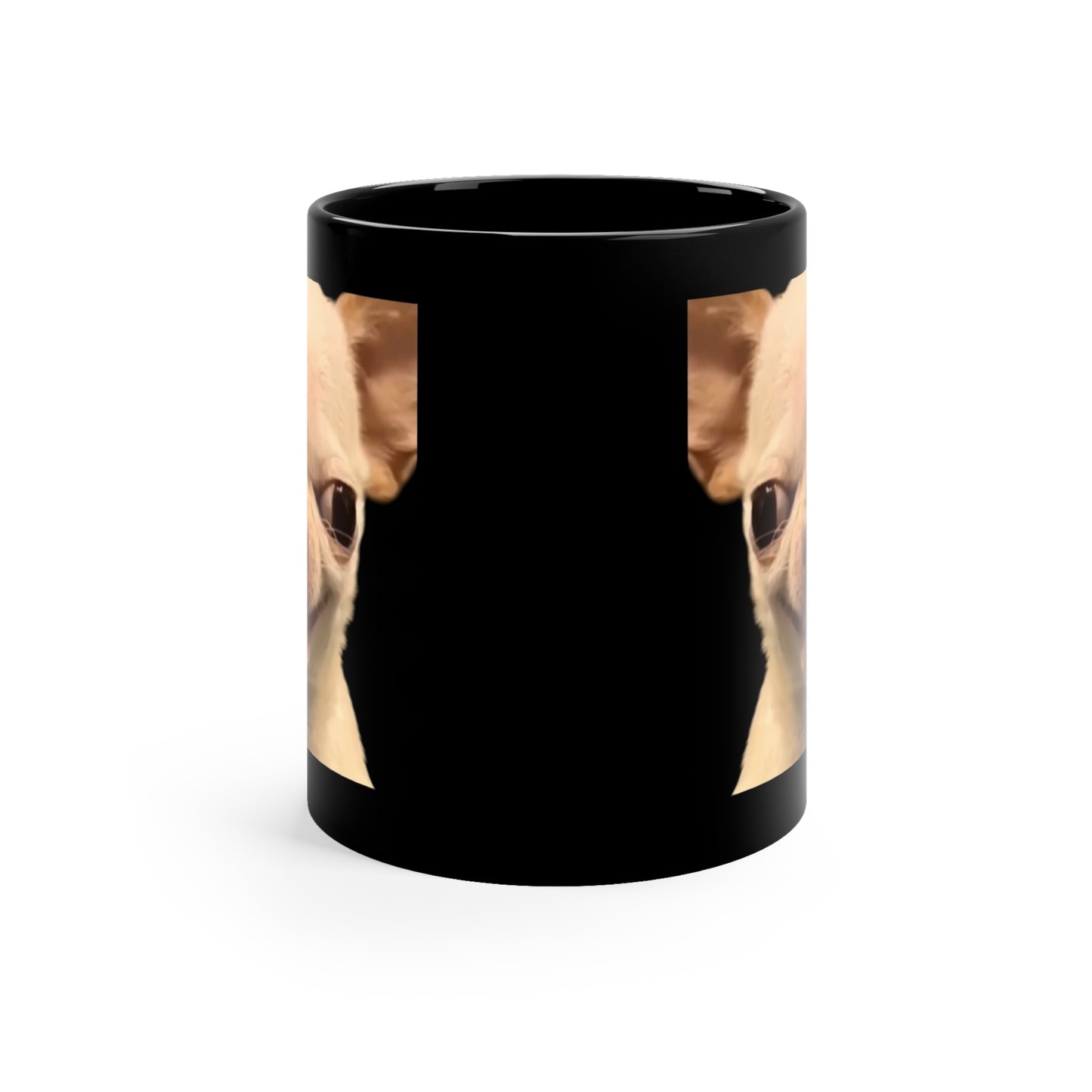 EvilDog Black Ceramic Mug (11oz)