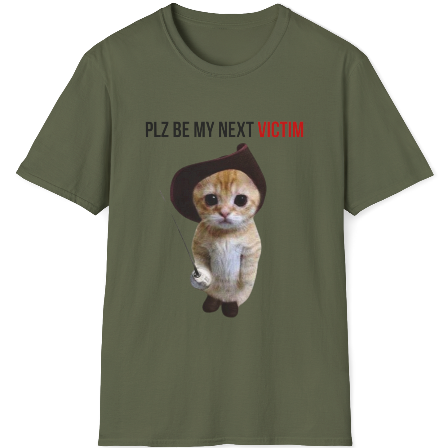 Plz be my next victim Cat T-shirt