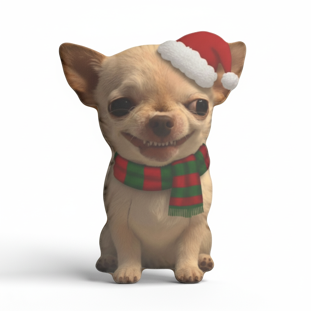 Evil-Dog christmas Plush Pillow & Case