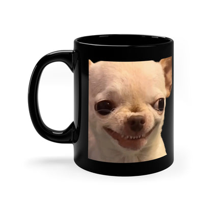 EvilDog Black Ceramic Mug (11oz)