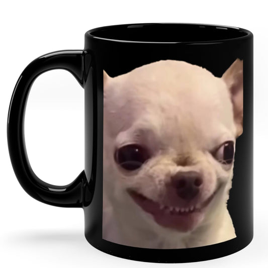 EvilDog Black Ceramic Mug (11oz)