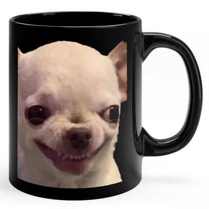 EvilDog Black Ceramic Mug (11oz)