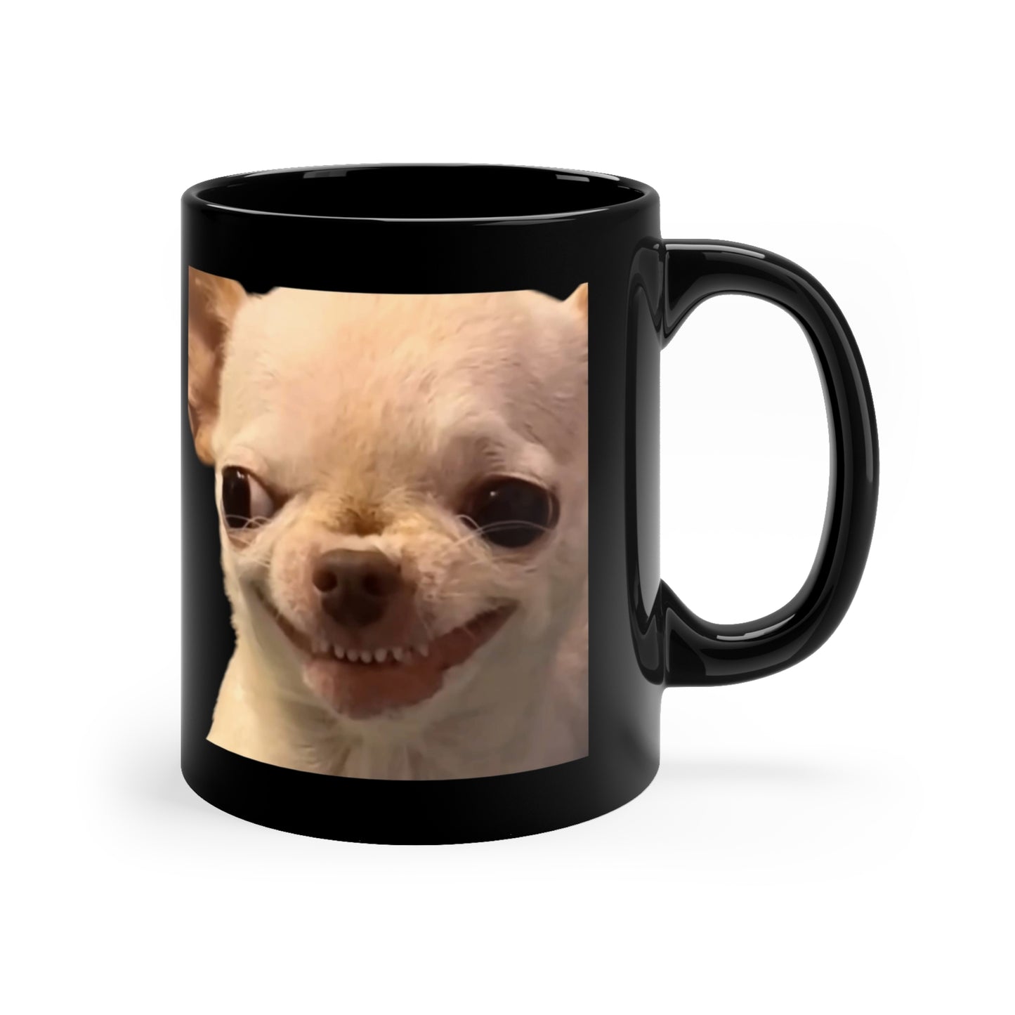 EvilDog Black Ceramic Mug (11oz)